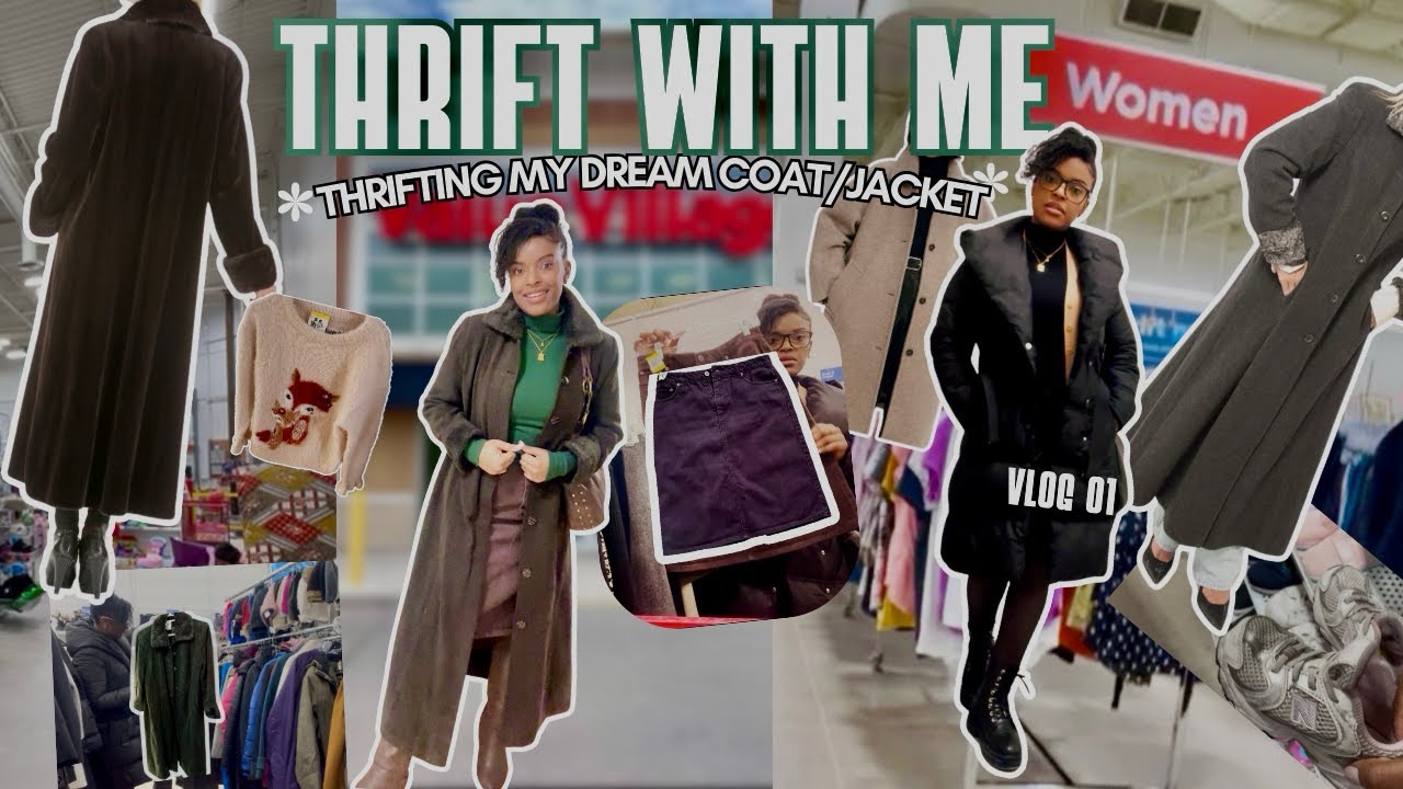 First Thrift of 2026: Hunting for My Dream Vintage Coat🧥 + Haul✨