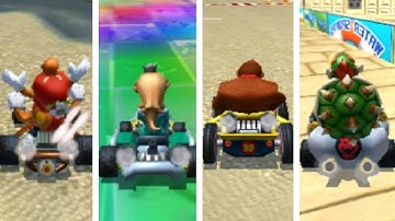 Mario Kart 7 Online - All Characters Losing Animations