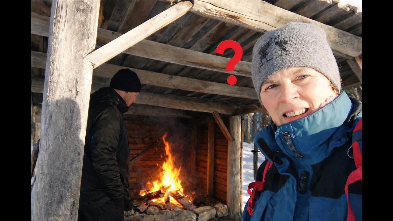 🔥 Зимний день в Лапландии – и встреча у костра