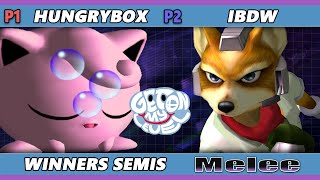 GOML 2022 Winners Semis - iBDW (Fox) Vs. Hungrybox (Jigglypuff) SSBM Melee Tournament