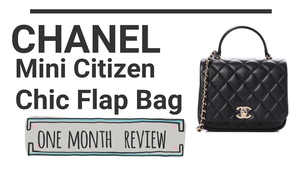 Chanel Lambskin Quilted Mini Citizen Chic Flap Black One Month Honest  Review - heyyyceej 