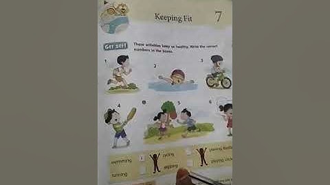 Class 1 Science Chapter 7 Keeping Fit