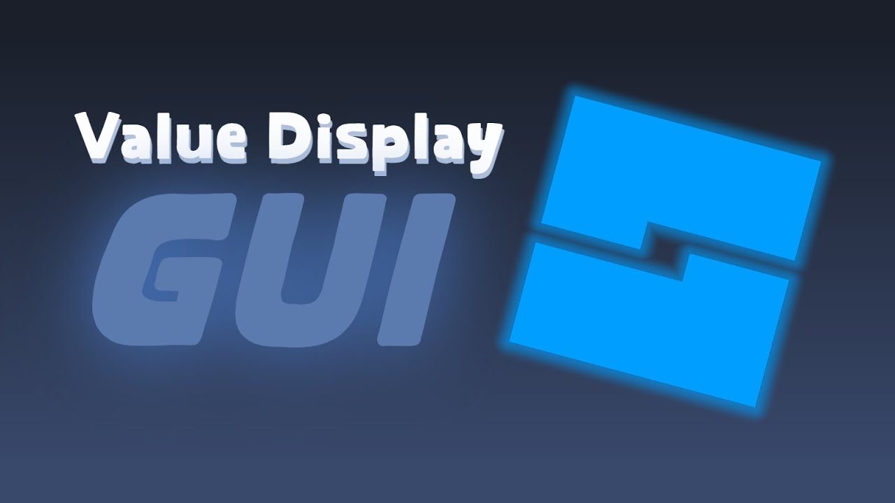 How to make a value display in Roblox Studio 2025 - YouTube