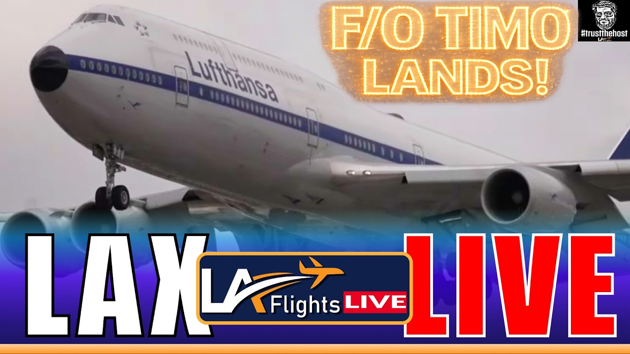 🔴LIVE LAX! | March 4th | F/O Timo Lands LH456 | LOS ANGELES AIRPORT PLANE SPOTTING