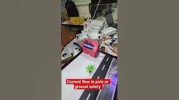 current in pole and ground safety with IOT system