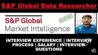 🔴How To Crack S&P Global Market Intelligence interview| Data Researcher | S&P Global Interview screenshot 3