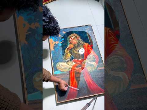 WhatsApp ✅+919516669295  to buy my paintings or order yours #lavinagar #jaishreeram  #hanuman #art