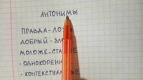 Что такое антонимы и какие типы антонимов существуют в русском языке