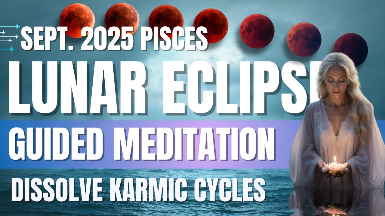 AD FREE | Total Lunar Eclipse in Pisces | Blood Full Moon Guided ...