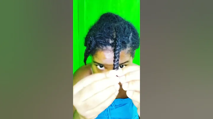 Braid out on microlocs  #locjourney #microlocsjourney #locs #microlocs #braidout #locstyles