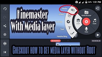 Kinemaster with video/media layer.