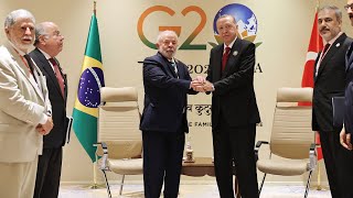 Hurbaşkanı Erdoğan, Brezilya Devlet Başkanı Ile Görüştü