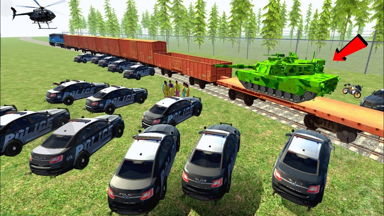 রেল স্টেশন থেকে আর্মি ট্যাঙ্ক চুরি! শহরে শুরু হলো তাণ্ডব 🚆💥 | Indian Bikes Driving 3D