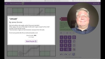 And now for something completely different... Jetsam, a sudoku puzzle by James Sinclair