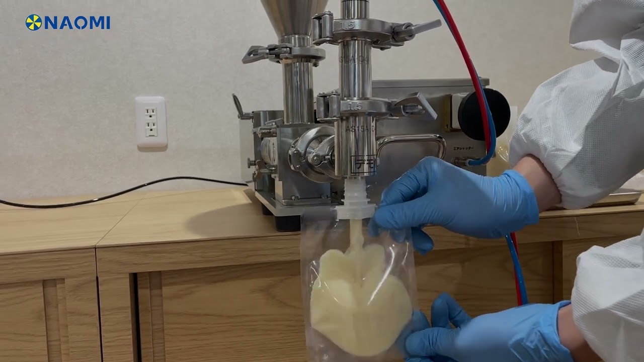 麹の充填-充填機専門メーカー株式会社ナオミ