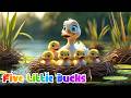Five Little Ducks | Fun Learning Nursery Rhymes for Kids