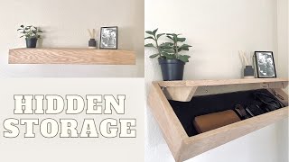 Floating Shelf With Hidden Compartment