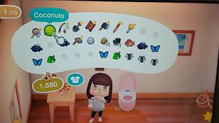 Animal Crossing New Horizions Pooping Coconuts