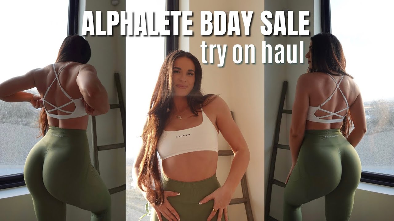 NEW AMPLIFY LEGGINGS?! are they really better?? ALPHALETE try on haul 