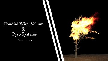 [TRAILER] Houdini Wire, Vellum and Pyro Systems | Houdini Tree Fire 2.0