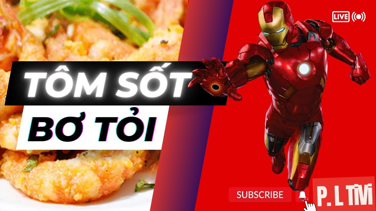 [Bếp Mini] Tôm Sốt Bơ Tỏi - Lần đầu nấu món tôm tí hon | P.L TiVi - YouTube