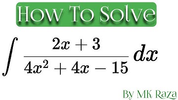 How To Solve Integration of linear apon Quadratic | Linear equation, Quadratic Function, by MK Raza