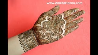 TRADITIONAL RAJASTHANI BRIDAL HENNA MEHNDI DESIGN | FULL HAND MARWARI MEHENDI FOR INDIAN WEDDING