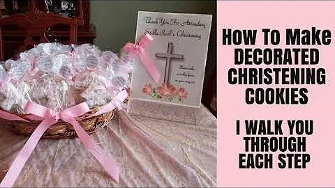 HOW TO MAKE DECORATED CHRISTENING COOKIES STEP BY ...