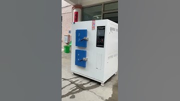 Video of two chamber formaldehyde VOC emission test chamber