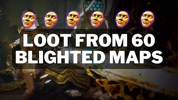 POE 3.21: 60 Blight Maps Setup & Loot (4-5 Div/Hour)
