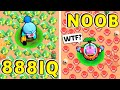 ТРОЛЛЬ 888 IQ vs NOOB !! Смешные Моменты Brawl Stars #58