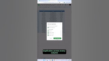 Remove Google Sheets Duplicates in SECONDS!