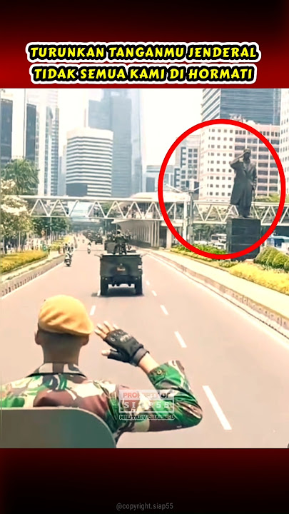 TNI BERIKAN HORMAT KE PATUNG JENDERAL SUDIRMAN #shorts #siap55 #tni #sudirman