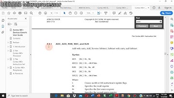 ADD and SUB Instructions for ARM CM0+: Part 1