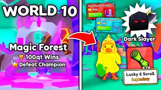 NEW World 10 Update Has SUPER OP Pets, Enchants, and MORE in Arm Wrestling Simulator! (Roblox)