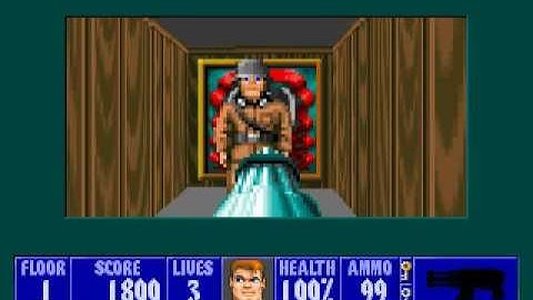 my cheat menu hack of Wolfenstein 3D
