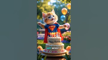 Happy Birthday Cat Song - Cute Singing Kitty for Your Birthday!