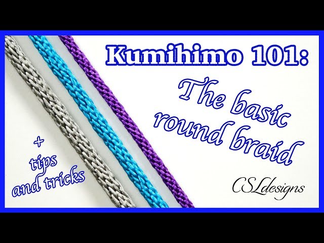 How To Make a 24 Warp Kumihimo Round Braid 