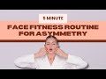 5 Minute Face Fitness Routine For Asymmetry | Face Fitness, Facial Fitness, Facial Yoga