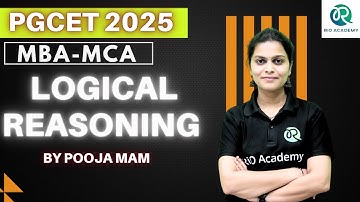 PGCET MBA-MCA 2025 | Yuva the energy batch | Logical Reasoning | #pgcet2025