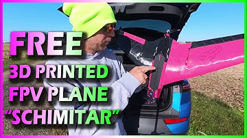 !FREE! 3D PRINTED - FPV PLANE!  SCHIMITAR 100MPH+