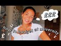 how to budget at university 101 // money saving tips for students!