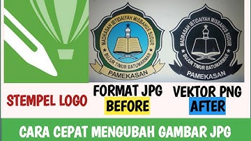CARA MEMBUAT STEMPEL LOGO JPG KE VEKTOR PNG DI CORELDRAW
