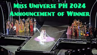 Miss Universe Philippines 2024 | Announcement of Winners (Audience View)
