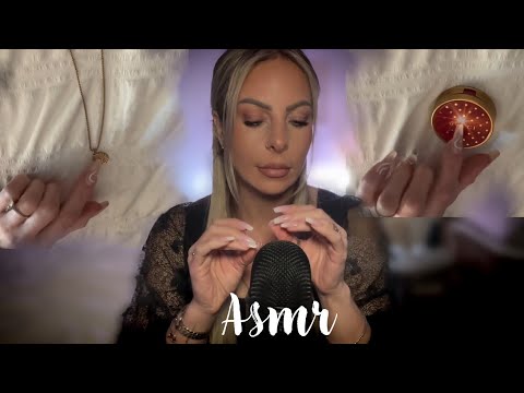 ASMR Super Clicky SLOW Whispering & GENTLE Barely There Tapping & Tracing Items Lofi ASMR