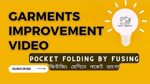 Back Pocket Folding by fusing machine| Time saved immensely| Time saving improvement.