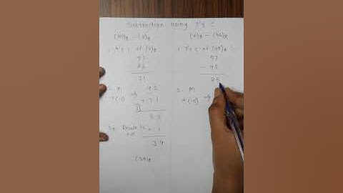 15.2 example of subtraction using 7
