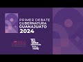 Primer debate público entre candidaturas a la gubernatura en el estado de Guanajuato