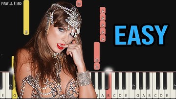 Taylor Swift - Father Figure | EASY Piano Tutorial by Pianella Piano