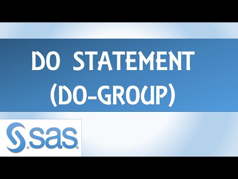 Video: ¿Qué hace group by en SAS?